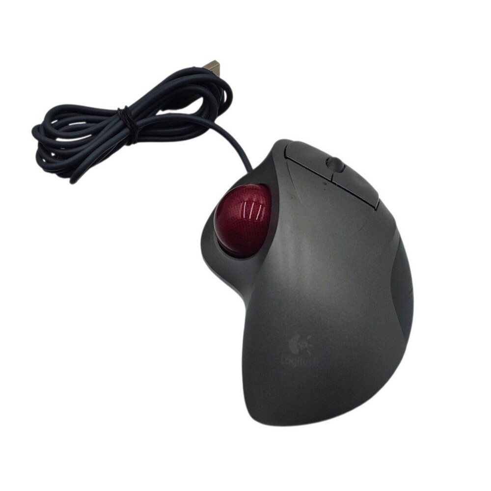 Logitech T-BB18 Wired Optical Trackball Mouse 3-Button Scroll Wheel Tested